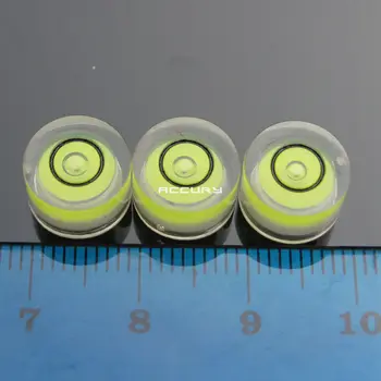 HACCURY 100pcs Level of beads mini spirit level w bubble spirit level narzędzia do kamery, kompas geologiczny 10*6 mm 8*5.5 mm 12*6 mm