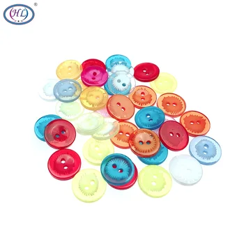 HANLV 13 mm 200/600 szt. mieszanie kolorów losowe plastikowe guziki, odzież Dziecięca akcesoria do szycia rzemiosła DIY