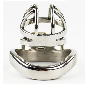 Happygo Stainless Steel Stealth Lock Male Chastity Device,Cock Cage,Penis Lock,Cock Ring,Pas Cnoty A273