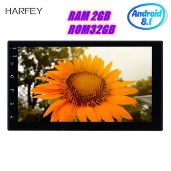 Harfey 2Din Uniwersalny radia RAM 2GB ROM 32GB Android 8.1 7inch GPS odtwarzacz multimedialny dla VW, Nissan, Kia bluetooth autoradio