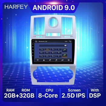 Harfey 9 calowy ekran dotykowy HD radio Chrysler Aspen 300C 2004 2005-2008 Android 9.0 Car Stereo Bluetooth AUX wsparcie Carplay