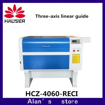 HCZ trójosiowy liniowy prowadzący 100W 4060 maszyny do grawerowania laserowego CO2 laser cutter maszyny 220V/110V DSP system znakowania