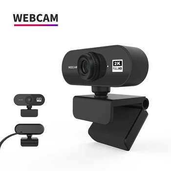 HD 1080P Webcam Mini 2K Computer PC WebCamera z wtyczką USB obrotowe kamery na żywo wideokonferencji pracy