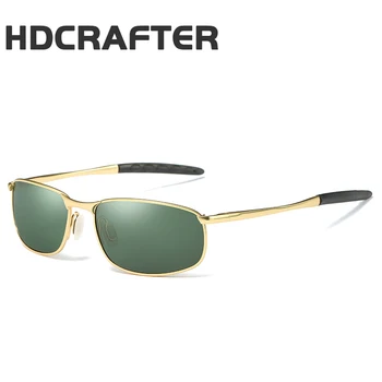 HDCRAFTER spolaryzowane okulary noktowizyjne męskie okulary okulary małe soczewki jazdy okulary przeciwsłoneczne UV400