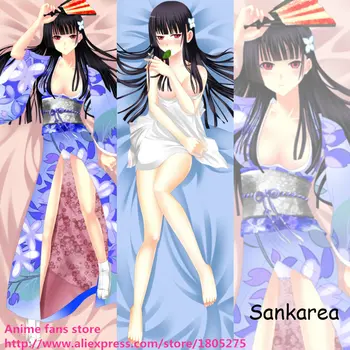 Hentai sexy japońskie anime poszewka Sankarea Sanka Rea kimono śliczne ozdobne obejmujący ciało poszewka pościel