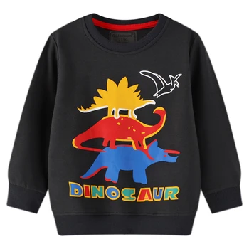 HH Kids Wiosna kreskówka dinozaur bluzy dla chłopców odzież Dziecięca Baby Toddler bawełna odzież chłopiec odzież garnitur