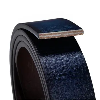 Hi-Tie nowy niebieski skórzany pasek mężczyźni rocznika codzienne kowbojskie Paski do jeansów automatyczna klamra skóra naturalna luksusowe paski projektant