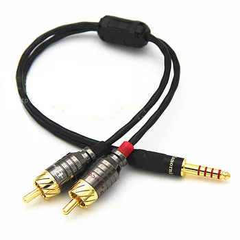 HiFi 4.4 mm Balanced Male to 2 RCA męski kabel audio do cyfrowego odtwarzacza NW-WM1Z/A WM1A/1Z PHA-2A zx300a