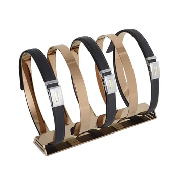 High end stainless steel belt rack belt display rack belt holder belt display show shelf Five-Holders