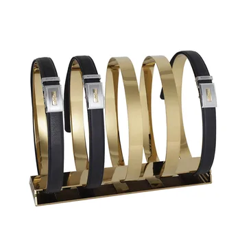 High end stainless steel belt rack belt display rack belt holder belt display show shelf Five-Holders