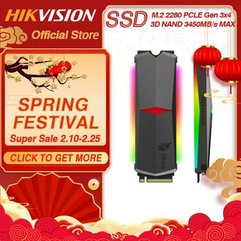 Hikvision HikStorage SSD RGB 256GB 512GB 1TB M. 2 ngff Nvme PCIe wewnętrzny dysk twardy SDD 2280 dla laptopa tenis TLC dysk