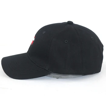 Hip hop czapka z daszkiem wśród nas oszust haft moda tato kapelusz bawełna regulowany czysty czarny sport snapback czapki unisex