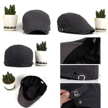 Hirigin płaskie czapka bluszcz mężczyźni bawełna Gazeciarz czapki taksówkarz kapelusz męski Gatsby bierze czapki regulowany wiosna jesień LVI Golf jazdy Słońce kapelusz