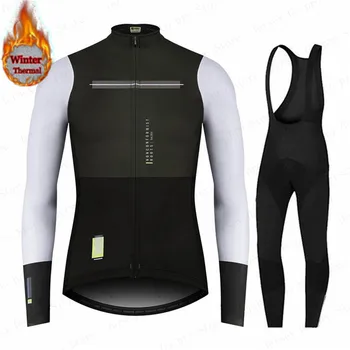 Hiszpania 2021 zima Термоциклинг odzież dla mężczyzn z długim rękawem Jersey kostium basen, jazda na rowerze MTB Kolarstwo odzież bib spodnie zestaw