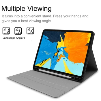 Hiszpański etui klawiatura iPad air 3 Pro 10.5 2019 Case Pencil Holder Slot Fold Tablet Case for iPad pro 10.5 Cover Dropshipping