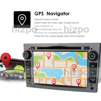 Hizpo 2 Din 4G 64G Android 10 samochodowy DVD, Radio stereo-odtwarzacz do Opel Astra H G J Vectra Antara, Zafira, Corsa Vivaro Meriva Veda GPS