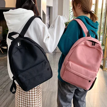 HOCODO damski plecak moda casual klasyczny plecak płótno kolor damska torba student kochanie szkolna torba Mochilas