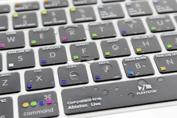 HRH Ableton Live Hot Key przezroczysta klawiatura USA folia ochronna TPU Keyboard Skin Coversfor Macbook Air Pro 13