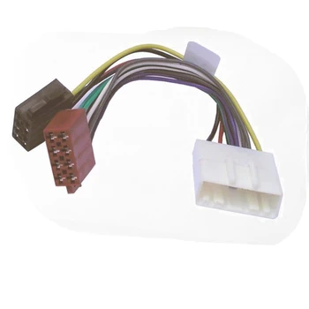 Hsanzeo ISO Plug Adapter wiązka przewodów kabel stereo wiązka przewodów do Nissan X-Trail Maxima, Navara, Qashqai Tiida Altima Sentra