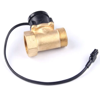 HT800 One 1 Inch Water Pump Flow Sensor Switch Liquid Booster Solar Heater Brass netic Pressure Automatic Control Valve Part