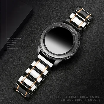 Huawei watch GT 2 Pasek do Samsung Galaxy watch 46 mm pasek Gear S3 Frontier bransoletka S 3 46 22 mm GT2 Ceramiczny 22 mm watchband
