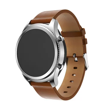 Huawei watch GT Smart watch akcesoria bezprzewodowe skórzane zegarek bransoletki dla Samsung Gear S3 Galaxy watch 46 mm watchband
