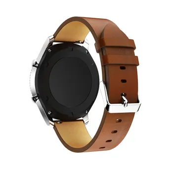 Huawei watch GT Smart watch akcesoria bezprzewodowe skórzane zegarek bransoletki dla Samsung Gear S3 Galaxy watch 46 mm watchband