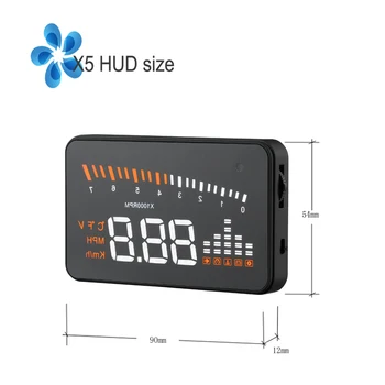 HUD Head-Up Display Car-styling Display Hud Ograniczniki Warning szyby projektor alarm e-sygnalizacja napięcia X5