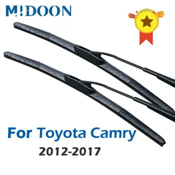 Hybrydowe wycieraczki MIDOON Windscreen dla Toyota Camry Fit Hook Arms rok modelowy 2012 2013 2016 2017