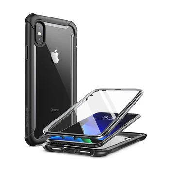 I-BLASON For iphone X Xs Case 5.8 inch Ares Series Full-Body Rugged Clear Bumper Case with Built-in Screen Protector