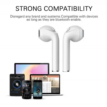 I7s TWS Bezprzewodowej słuchawki Bluetooth dla Lenovo E10 Y430 Y510p Y700 100 15 17 muzyka słuchawki ładowarka pudełko