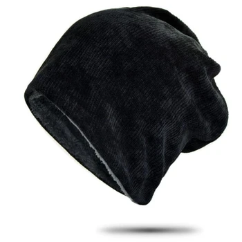 IANLAN Unisex Fashion Winter Caps Soft Chenille Beanies for Men Women Solid Knit Hats Casual Fleece Lined Skullies Hats IL00318
