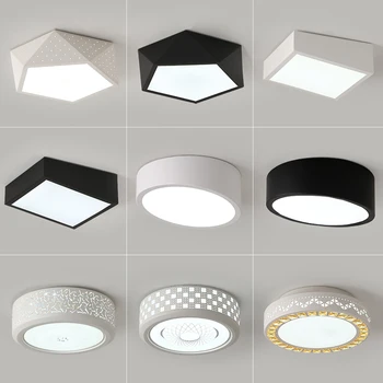 Idealne led lampy sufitowe do salonu, gabinetu, sypialni Home Dec Modern AC165-265V lamparas de techo Modern Led Ceiling Lamp Pane