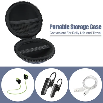 IKSNAIL słuchawki pokrowiec twardy, słuchawki, torba na Airpods/Earpods/SD/USB/połączenie bezprzewodowe Bluetooth, ładowarka, słuchawki, akcesoria