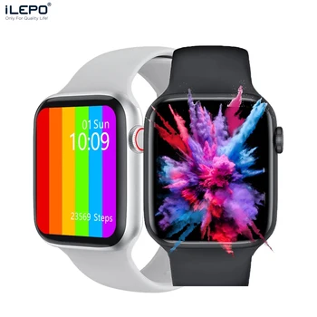 ILEPO iwo W46 Smartwatch mężczyźni kobiety 1.75-calowy ekran użytkownika dial EKG, temperatura ciała inteligentne zegarki lepiej niż iwo 12 pro W26