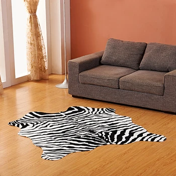 Imitacja skóry zwierzęcia dywan 140*160 cm antypoślizgowe krowa, Zebra paski dywan i dywany do domu, salon, sypialnia dywanik do podłogi