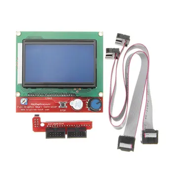 Inteligentny cyfrowy wyświetlacz LCD 12864 wyświetlacz drukarka 3D sterownik do rampy 1.4 Reprap 3D-drukarki akcesoria