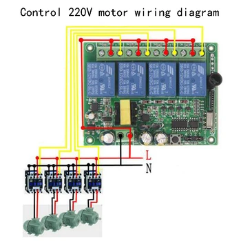 Inteligentny dom AC 220V 4CH 4 CH 10A przekaźnik RF bezprzewodowy pilot zdalnego sterowania przełącznik systemu radio moduł nadajnik 315/433 Mhz