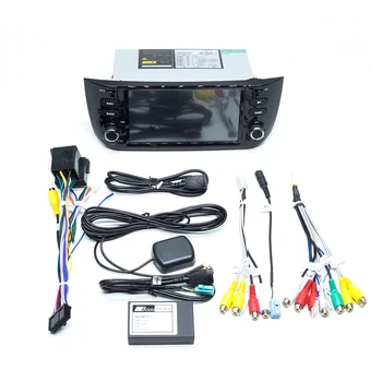 IPS DSP Autoradio 1 Din Android 10 samochodowy odtwarzacz DVD odtwarzacz multimedialny dla Fiat/Linea/Punto evo 2012-nawigacja GPS stereo 4GB 64GB