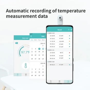 IR podczerwień czoło termometr rekord temperatury dla OTG -telefon z systemem Android M17E
