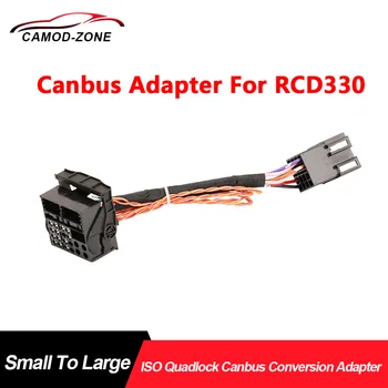 ISO do Quadlock adapter Canbus RCD330 plus RCD360 RCD510 kabel konwersji do VW Radio aktualizacji