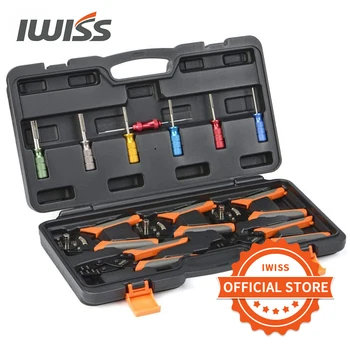 IWISS KIT-DC01 Automotive Rapair Mult Tool Kit zaciskane narzędzia zestaw narzędzi do usuwania zacisków Deutsch Weather Pack zaciski