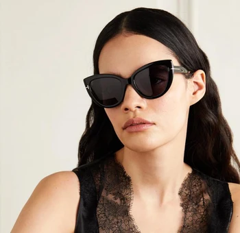 JackJad 2020 moda klasyczny kobiet Kocie oko styl Ania okulary przeciwsłoneczne w stylu Vintage gradient marki design okulary Oculos De Sol FT0762