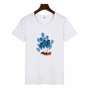 Jamnik Mops Теркель fajna koszulka kobiety Harajuku ładny buldog francuski, owczarek niemiecki drukowanie t-shirt Damska casual t-shirt z okrągłym dekoltem