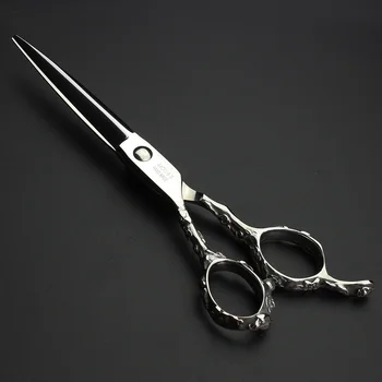 Japonia profesjonaliści srebrne nożyczki dla leworęcznych 6 cali филировочные i tnące nożyczki fryzjerskie nożyczki są bardzo ostre