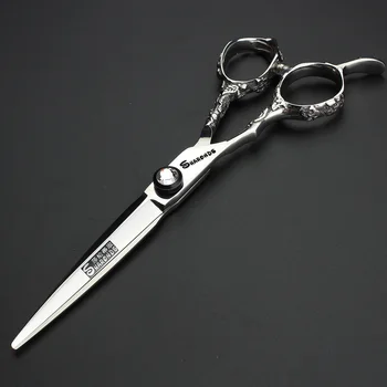 Japonia profesjonaliści srebrne nożyczki dla leworęcznych 6 cali филировочные i tnące nożyczki fryzjerskie nożyczki są bardzo ostre