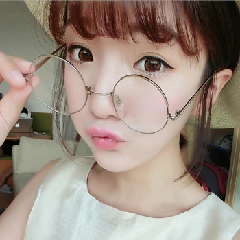 Japoński Kawaii Dziewczyny cosplay vintage okulary unisex wszystko-Mecz Lolita zdjęcie rekwizyty okrągłe ramki okulary Przeciwsłoneczne kobiety