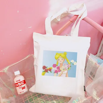 Japoński Sailor Moon wielki dorywczo torby na ramię Harajuku gospodarcza torba prosta torba college wiatr Ulzzang damska torba kreskówka torby
