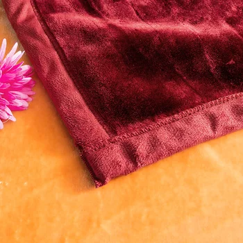 Jasne czerwone/fioletowe kwiaty narzuta narzuta тяжеловесное ciepły aksamitny Флисовое koc na zimę Queen Size 200X230cm zestaw pościeli