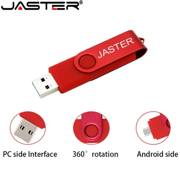JASTER Smartphone Pendrive OTG USB Flash Drive cle usb 2.0 stick 64G otg pendrive 4g 8g 16g 32g 128G Toepassing Micro Usb Stick